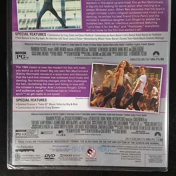 Factory Sealed: Footloose 2 Movie Collection DVDs, 2011, Musical - Picture 4 of 8
